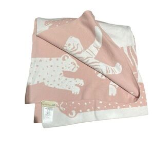 Pottery Barn Baby Cheetah Sweater Knit Baby Blanket